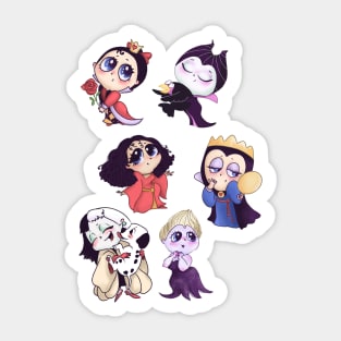 Cute Villain Ladies Sticker